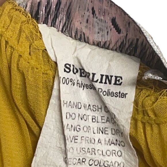 Superline Marigold Semi Sheer Sequin Top L0399 - Picture 7 of 8